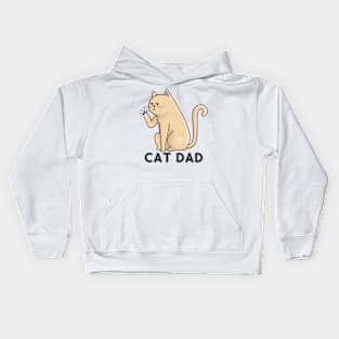 cat dad Kids Hoodie